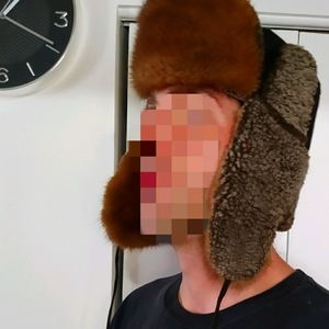 NWT Shearling Russian hat w/ Mink